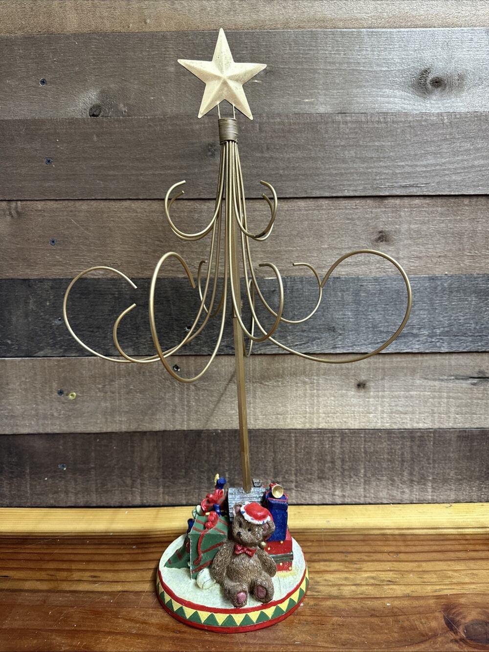 Rare Thomas Pacconi Christmas Ornament Display Tree Holder 21" In Styrofoam
